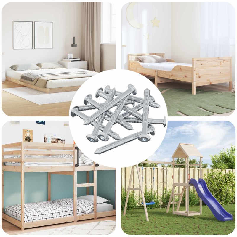 Ruuvi 12 pcs Hopea M6 x 60 mm Teräs