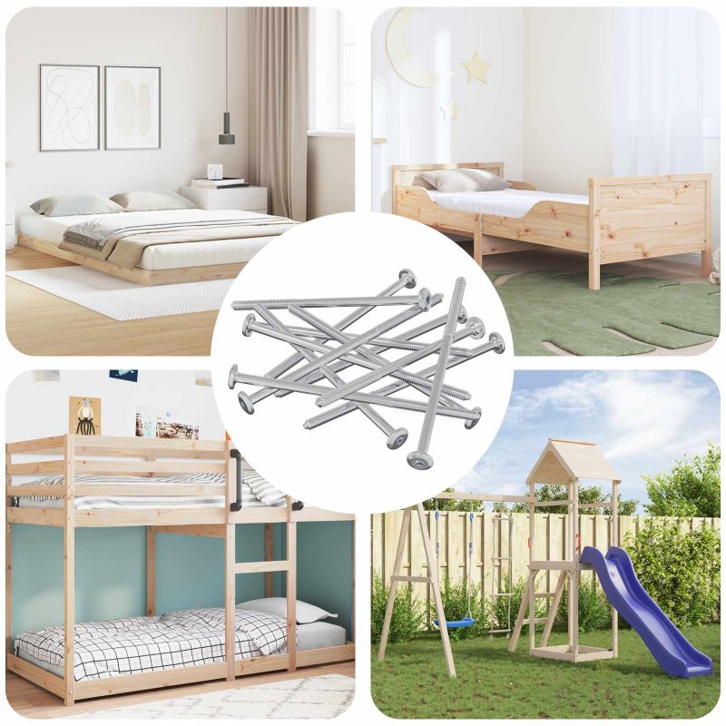 Ruuvi 800 pcs Hopea M6 x 120 mm Teräs