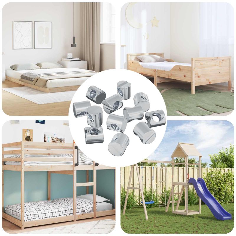 Barrel-pultit 12 pcs M6 x 12 mm (Kierteen halkaisija x Korkeus)