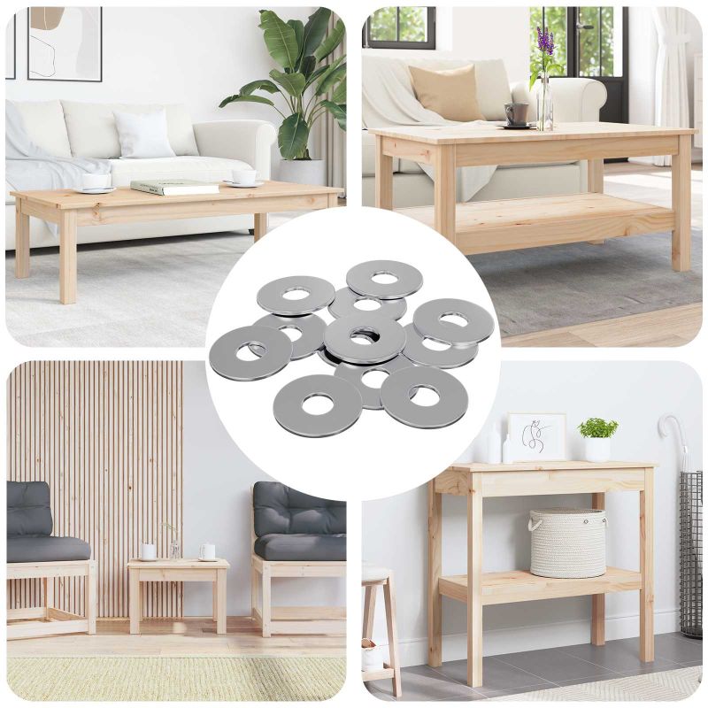 Mutterit 12 pcs Hopea 18 x 18 x 1,2 mm Rauta