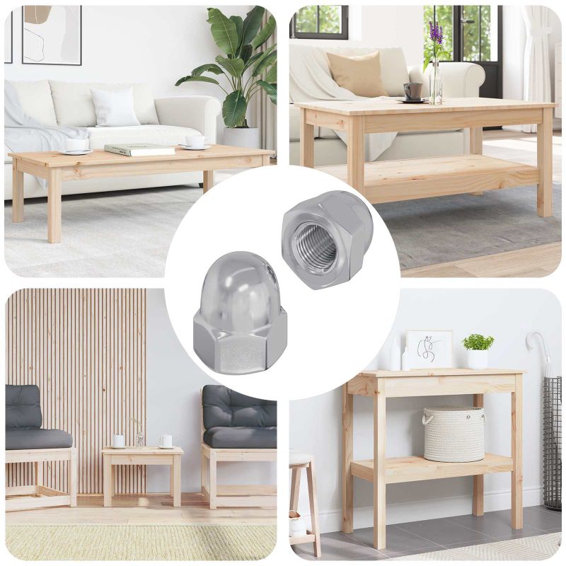 Pähkinäpuu Pähkinät 2 pcs Hopea 12,8 x 12,8 x 6,5 cm Teräs