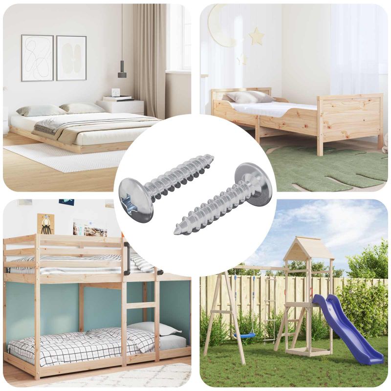 Itsekiertevä kynsi 2 pcs Sinkitty 4 x 20 mm Teräs