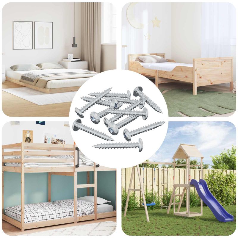 Puuruuvi 12 pcs Hopea Ø 8,6 x 31 mm Rauta