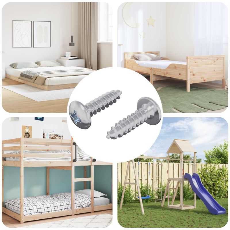 Ruuvi 2 pcs Hopea M4 x 16 mm Teräs