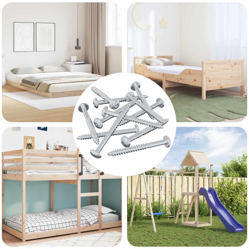 Puuruuvi 3273 pcs Hopea 9,8 x 53 mm Teräs