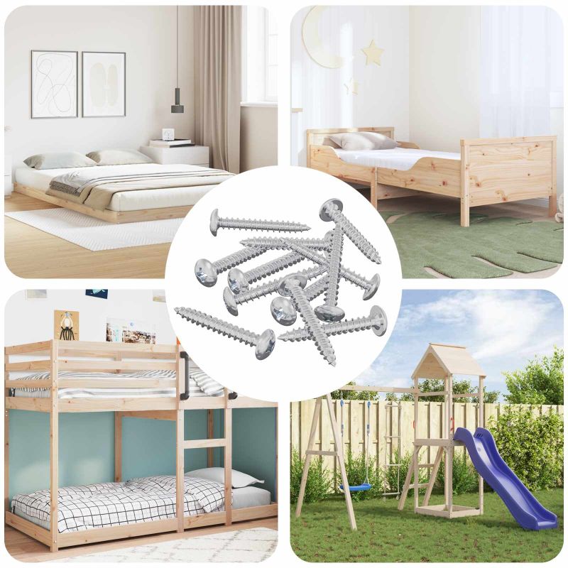 Puuruuvit 8451 pcs Hopea Teräs