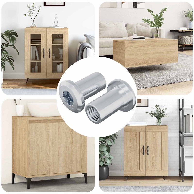 Lukituspultti 2 pcs Hopea M6 x 15 mm Teräs