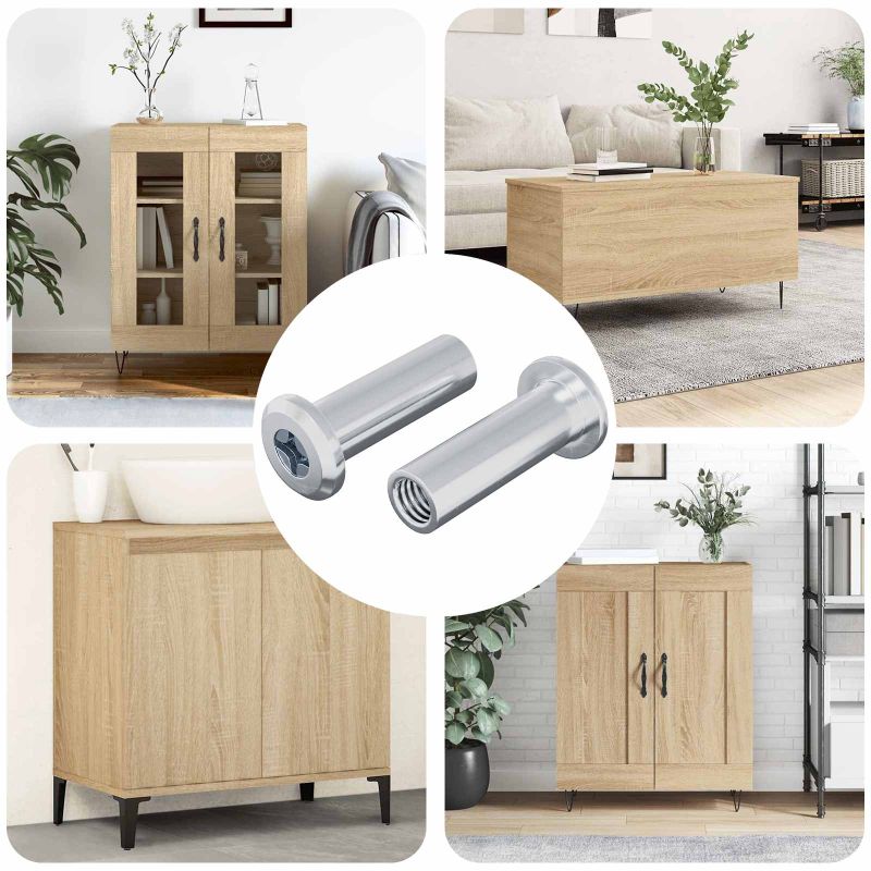 Lukituspultti 2 pcs Hopea M6 x 15 mm Teräs