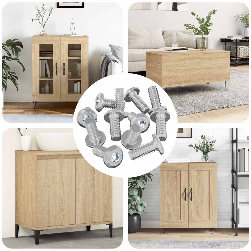 Päätylukitusruuvi 3600 pcs Hopea Teräs