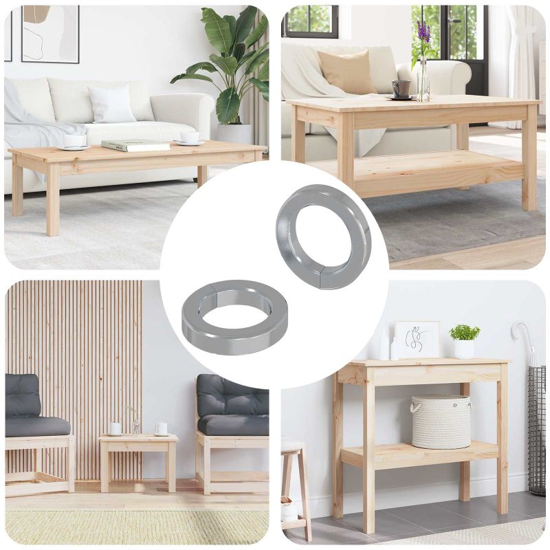 Jousipesa 2 pcs Valkoinen 13 x 1 mm Rauta