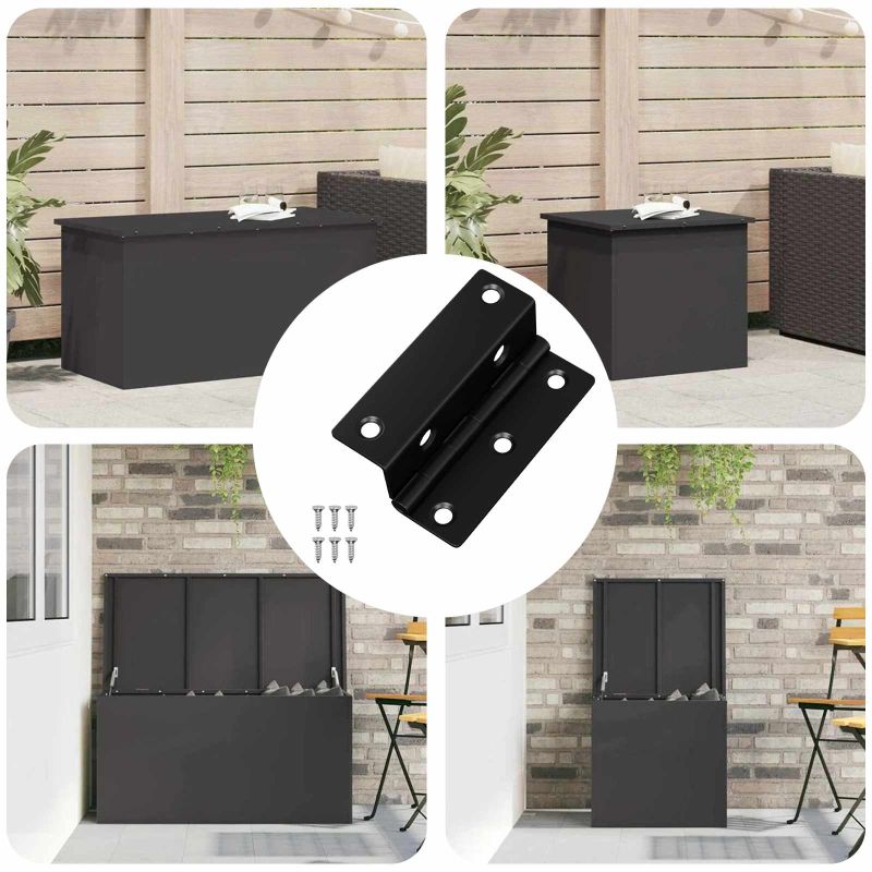 Sarana 12 pcs Musta 38 x 17 x 60 mm Rauta