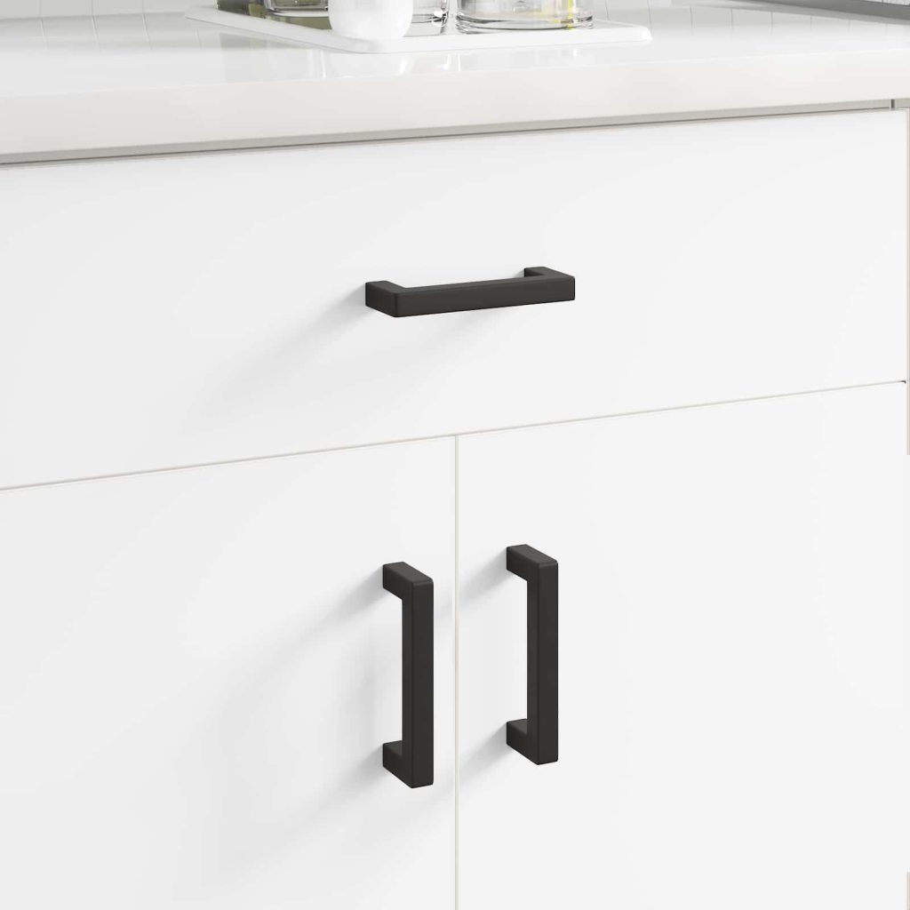 Huonekalujen kahva 2 pcs Musta 110 x 12 x 36 mm Rauta