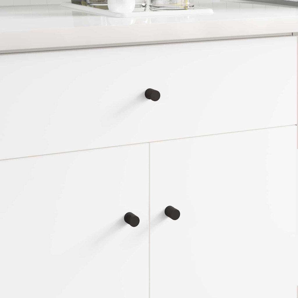 Kaapin nupit 2 pcs Musta M4 x 12 mm Rauta