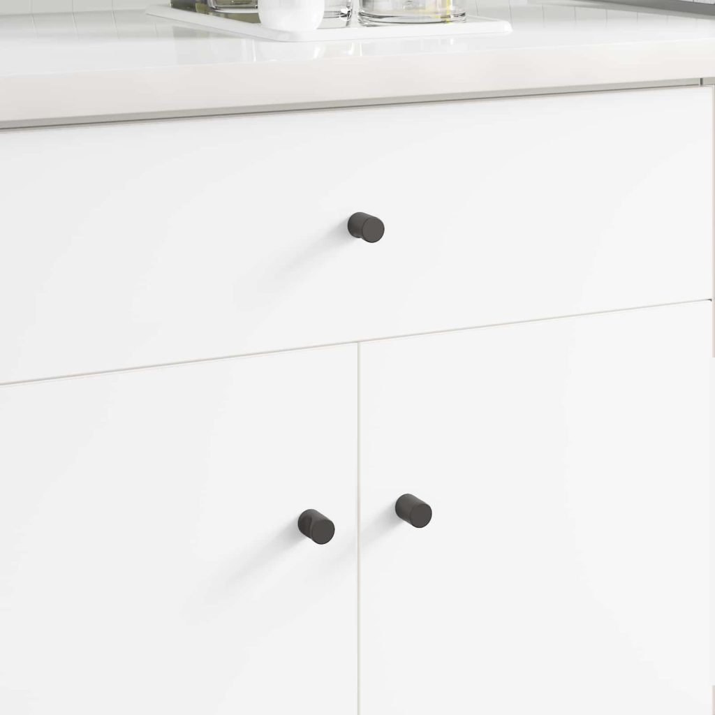 Kaappikahva 2 pcs Musta 18 x 23 mm Rauta