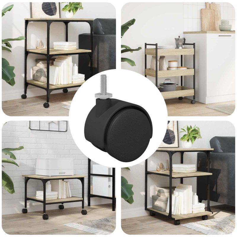 Kierre 12 pcs Mustaa ja hopeaa 40,1 x 40,1 x 37,8 mm