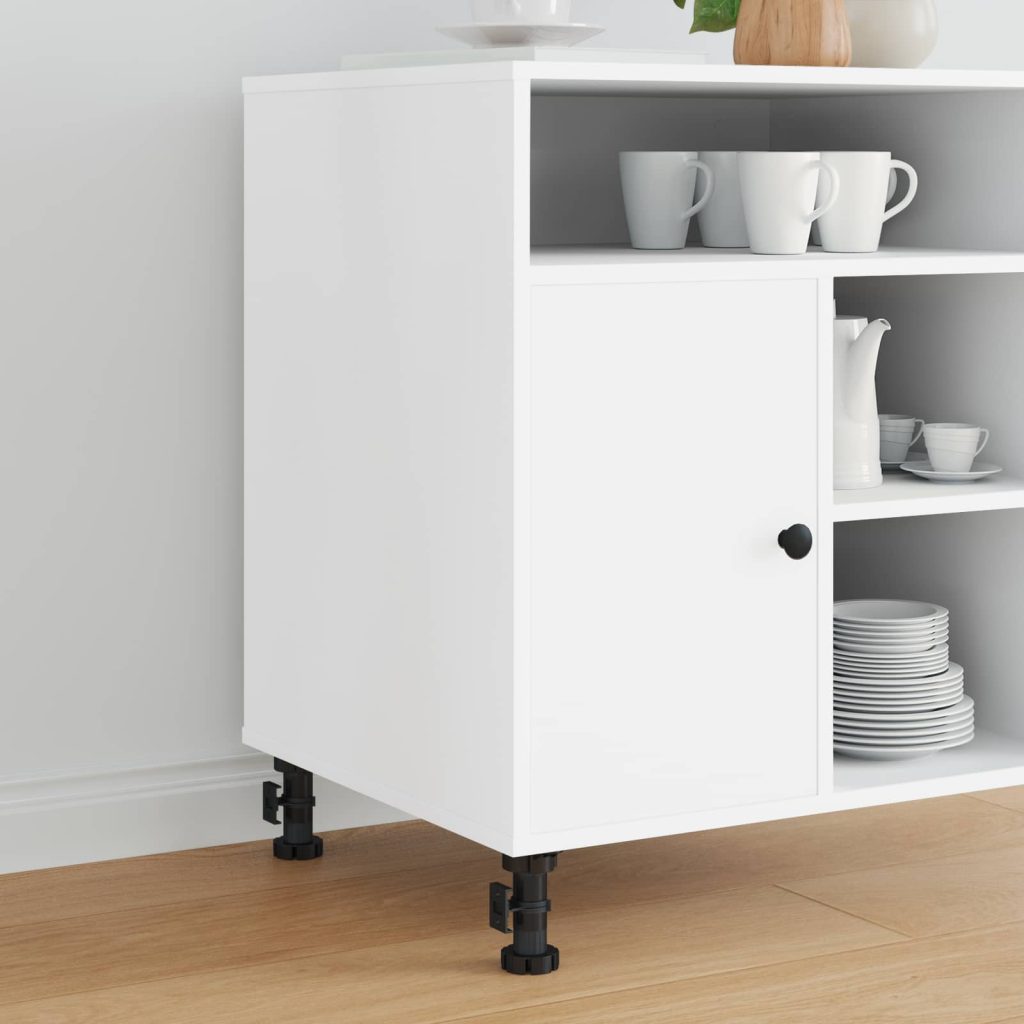 Huonekalujalat Säädettävä 2 pcs Musta 46 x 46 x 128 mm PP