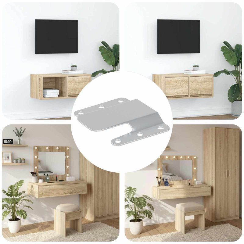 Pinnalle Asennettava Kiinnike 419 pcs Hopea 75 x 66 x 1,4 mm