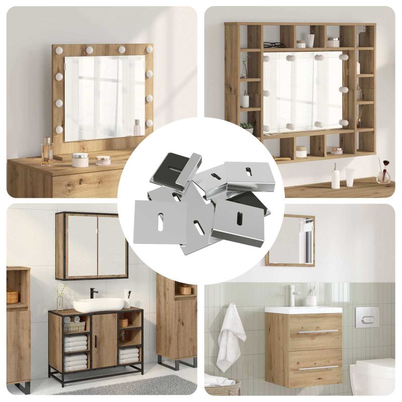 Peilin pidustuki 2 pcs Nikkeli 35 x 30 x 8,3 mm Teräs