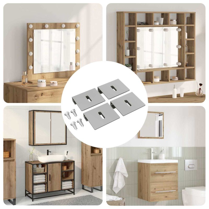 Peilin pidustuki 12 pcs Nikkeli 35 x 30 x 8,3 mm Teräs