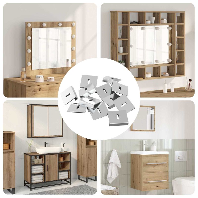 Peilin pidustuki 340 pcs Nikkeli 35 x 30 x 8,3 mm Teräs