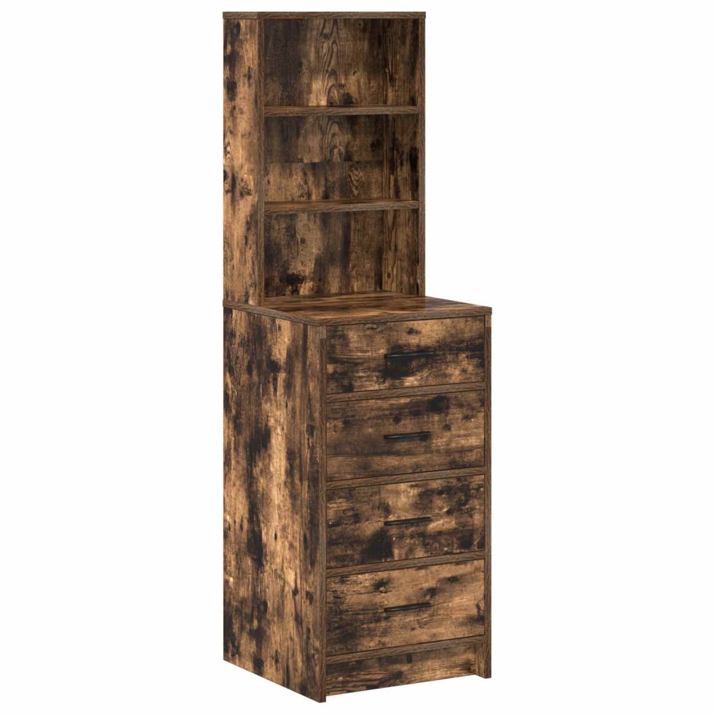 Highboard Savustettu Tammi 40x41x135 cm Tekninen Puu