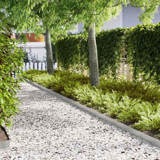 nurmikon reunat 50 kpl 100x0.5x15 cm galvanoitu teräs