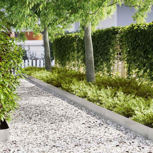 Nurmirajat 20 kpl 100x0.5x20 cm Ruostumaton teräs