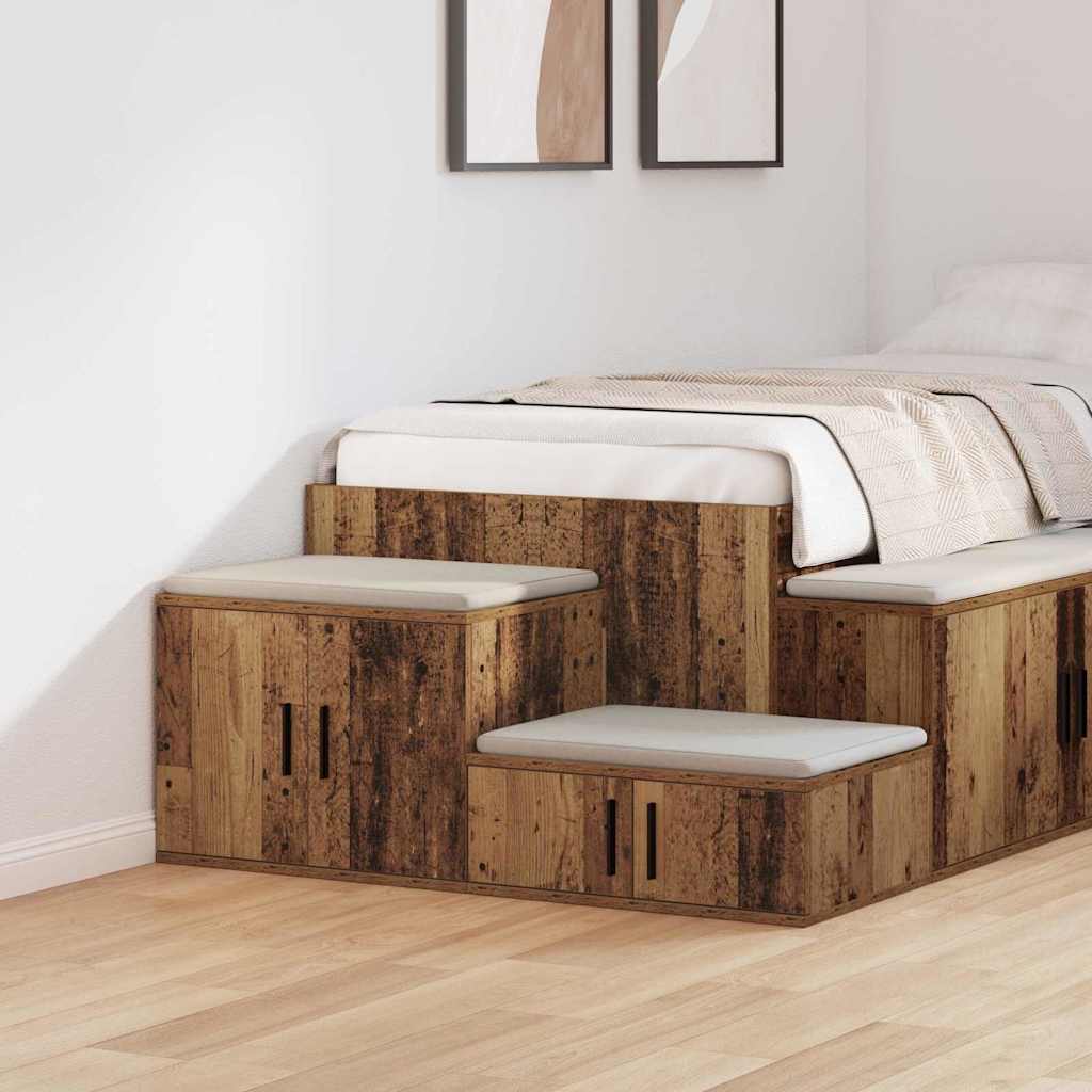 Säilytyskaappi Vanhasta Puusta 108x41x40 cm Keinotekoisesta Puusta