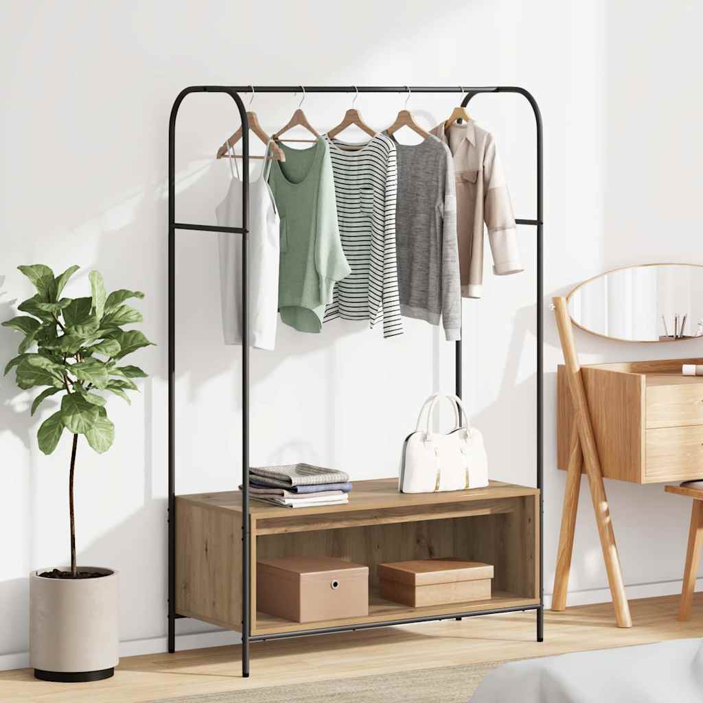 Vaateteline hyllyillä Artisan Tammi 100x44x160 cm