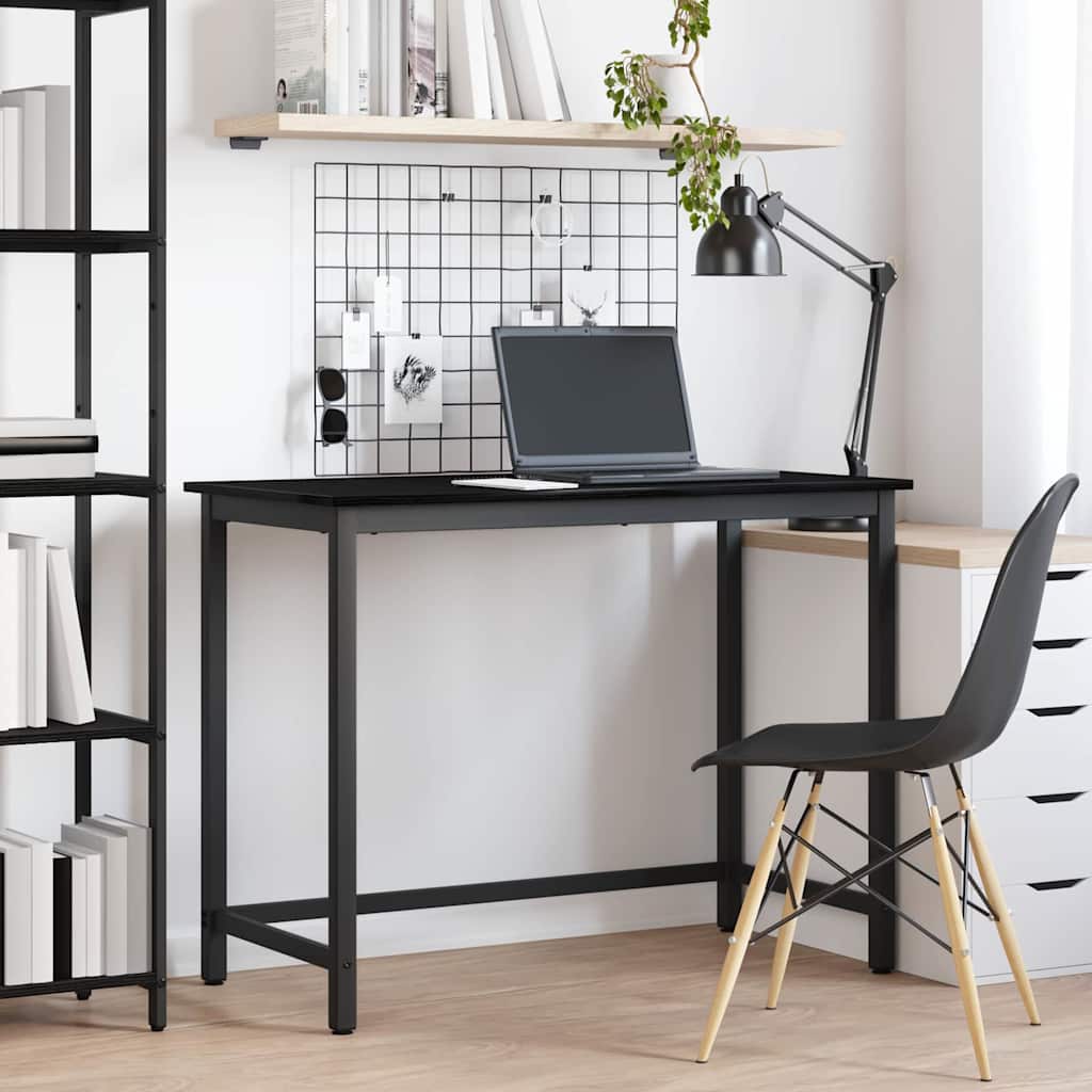 Pöytä Musta tammi. 80 x 50 x 76,5 cm Kehitetty puu ja teräs