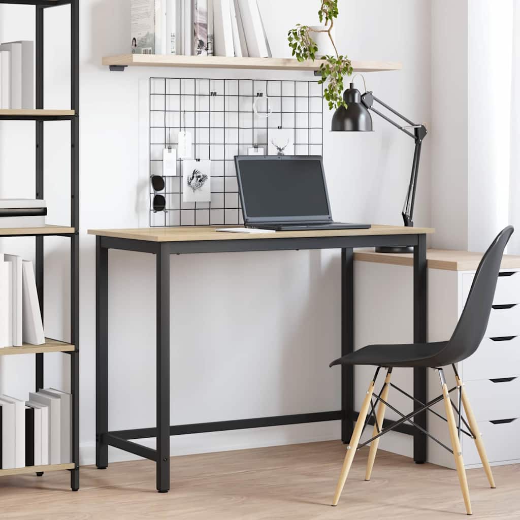 Pöytä Sonoman tammi 80 x 50 x 76,5 cm Kehitetty puu ja teräs