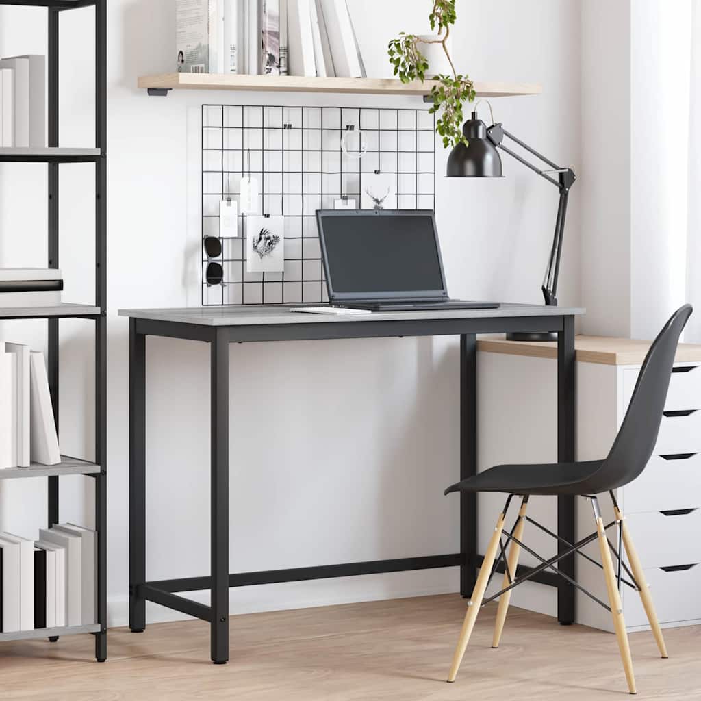 Pöytä Harmaa Sonoma 80 x 50 x 76,5 cm Kehitetty puu ja teräs