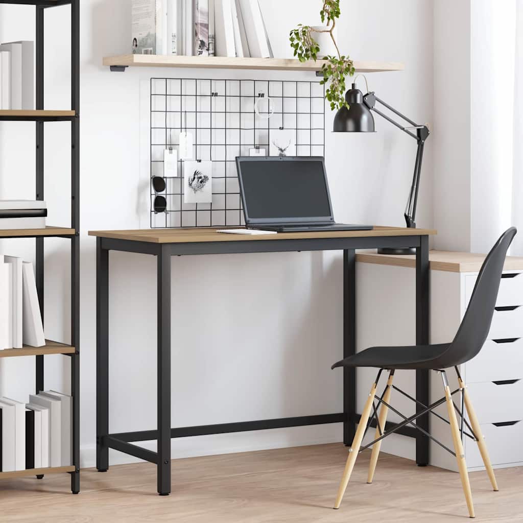 Pöytä Artisan tammi 80 x 50 x 76,5 cm Kehitetty puu ja teräs