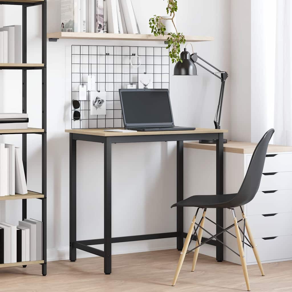 Pöytä Sonoman tammi 100 x 50 x 76,5 cm Kehitetty puu ja teräs