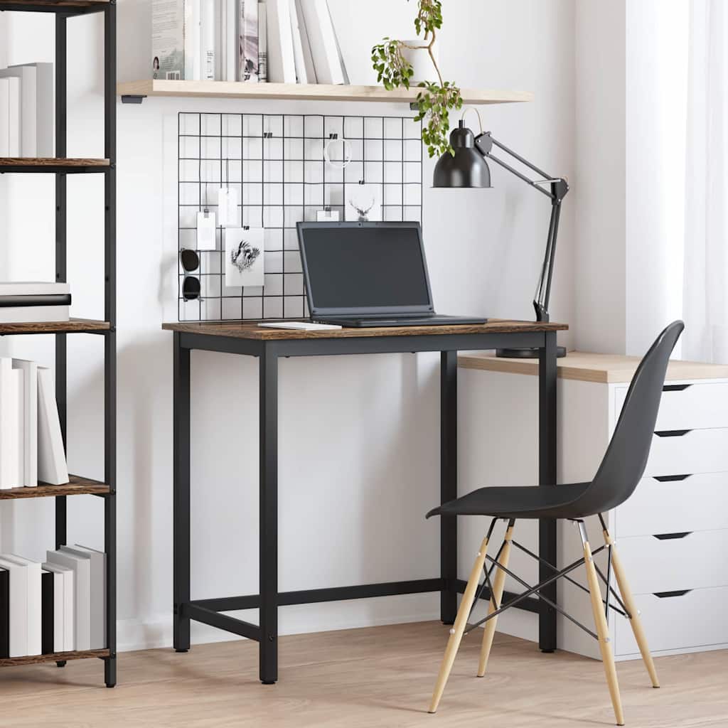 Pöytä Savupähkinä 100 x 50 x 76,5 cm Kehitetty puu ja teräs