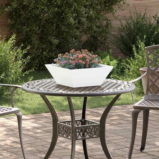 Muovinen Istutusruukku Setti Valkoinen Muovi 40 x 40 x 15 cm