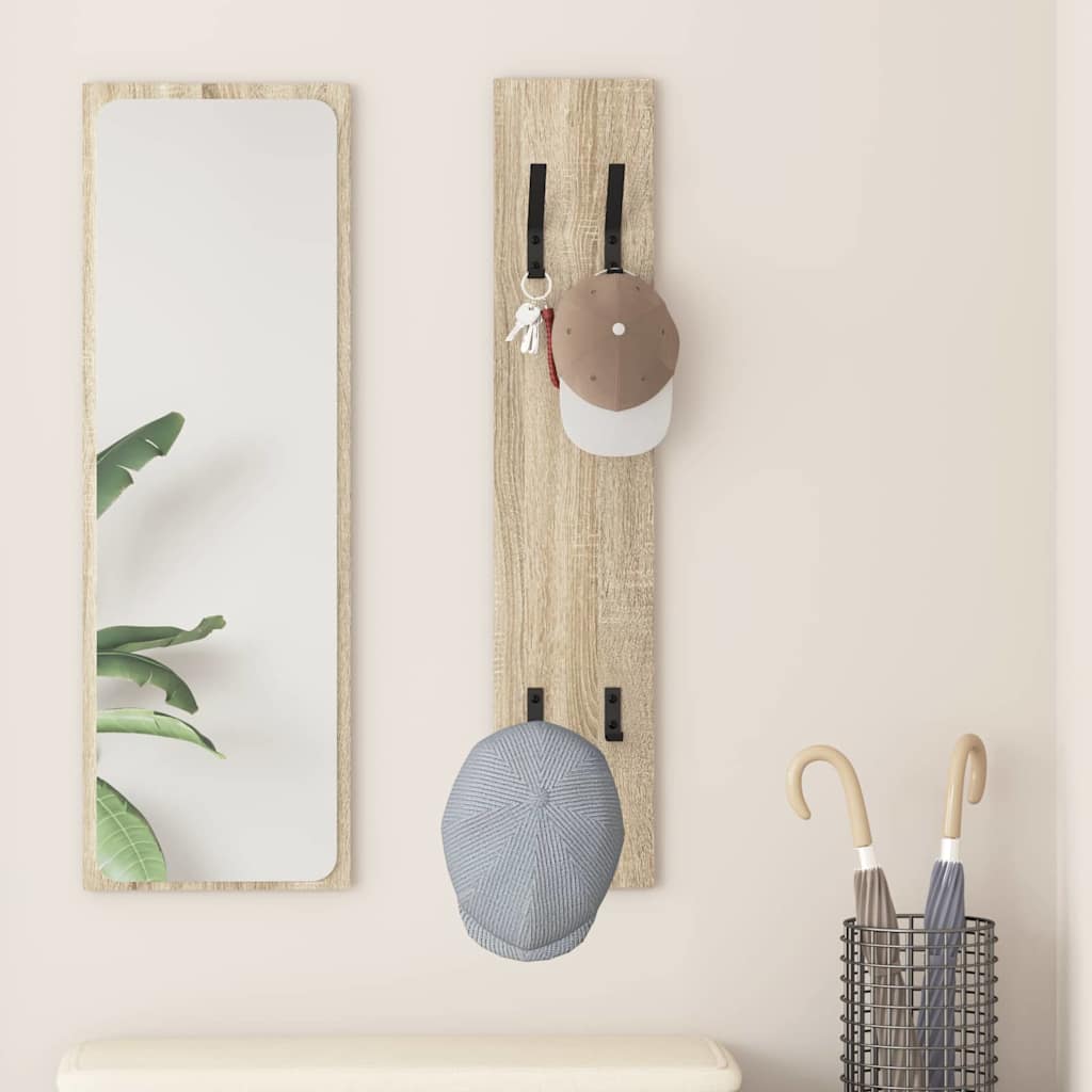 Seinälle asennettava takkihylly Sonoma tammi 20 x 1.5 x 100 cm