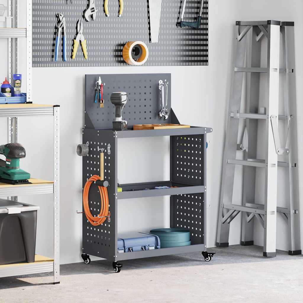 Työkalukärry Antrasiitti 65 x 35 x 111 cm Jauhemaalattu teräs