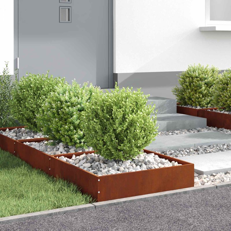 Nurmireunus Ruosteinen 50 x 50 x 13 cm Kulunut Teräs