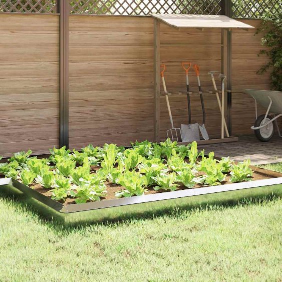 Etanaaita 16 pcs Hopea 50 x 3,5 x 25 cm Galvanoitu teräs