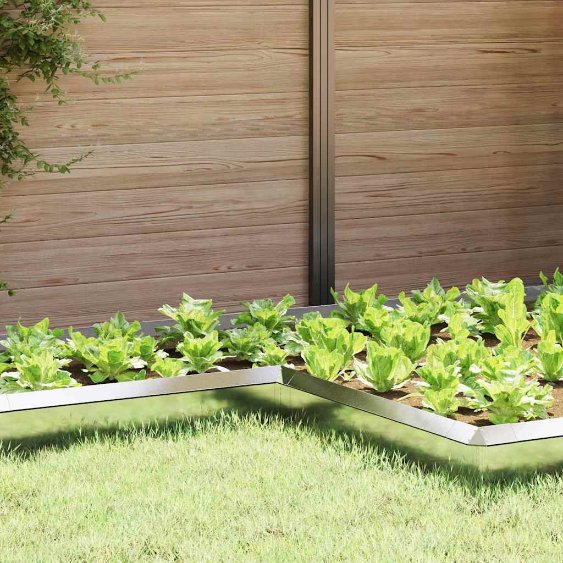 Etanaaita 4 pcs Hopea 10 x 10 x 25 cm Ruostumaton teräs