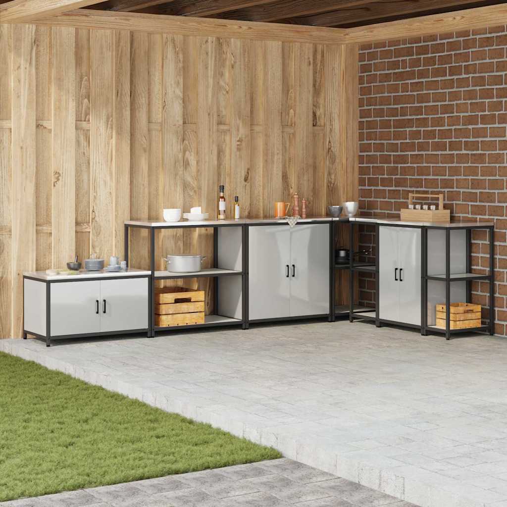 Keittiövarastohylly Hopea 60 x 50 x 92 cm Sinkitty teräs