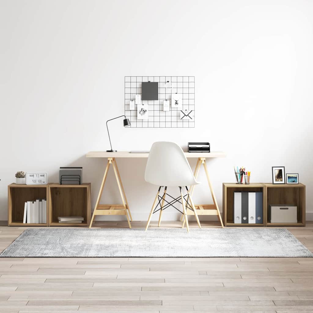 TV-kaapit 4 kpl Artisan Tammi 37x35x37 cm Tekninen Puu