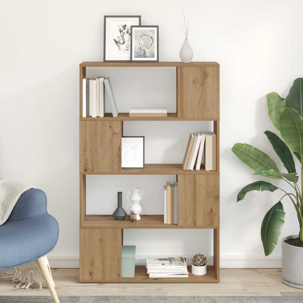 Kirjahylly Artisan tammi Tekninen puu 80 x 24 x 124 cm Säilytys