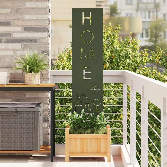 Puutarhan yksityisyyden verho Oliivinvihreä 32 x 140 cm