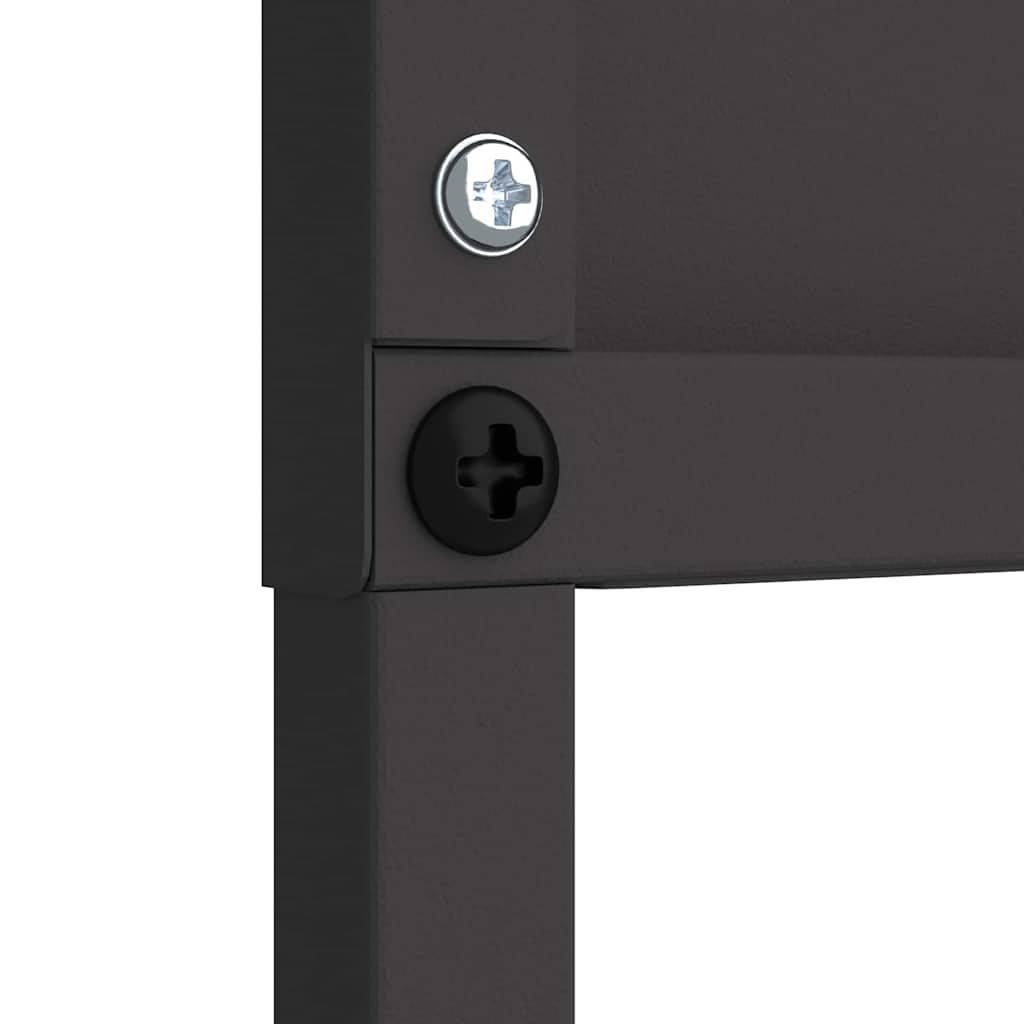 Puutarhan koristepaneeli Musta 50 x 140 cm Kylmävalssattu teräs