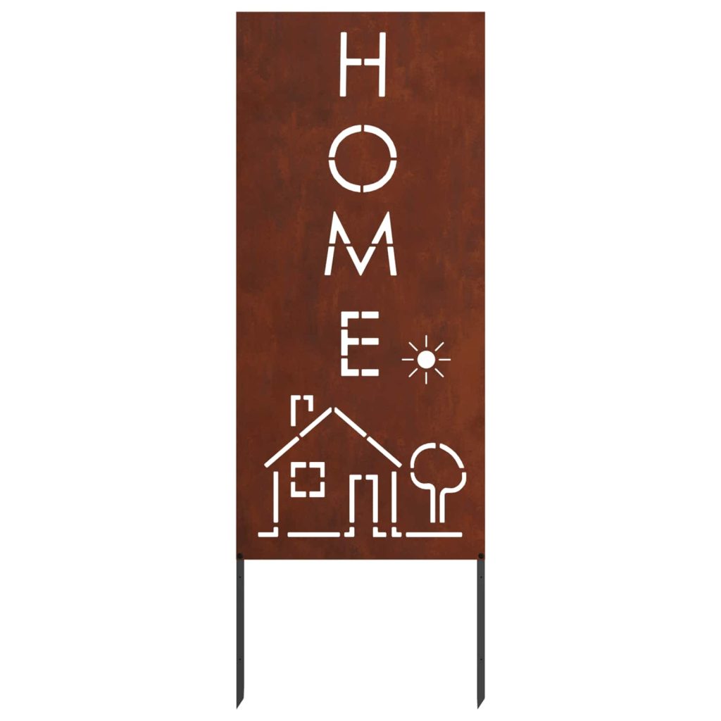 Puutarhan koristepaneeli Ruosteinen 50 x 140 cm