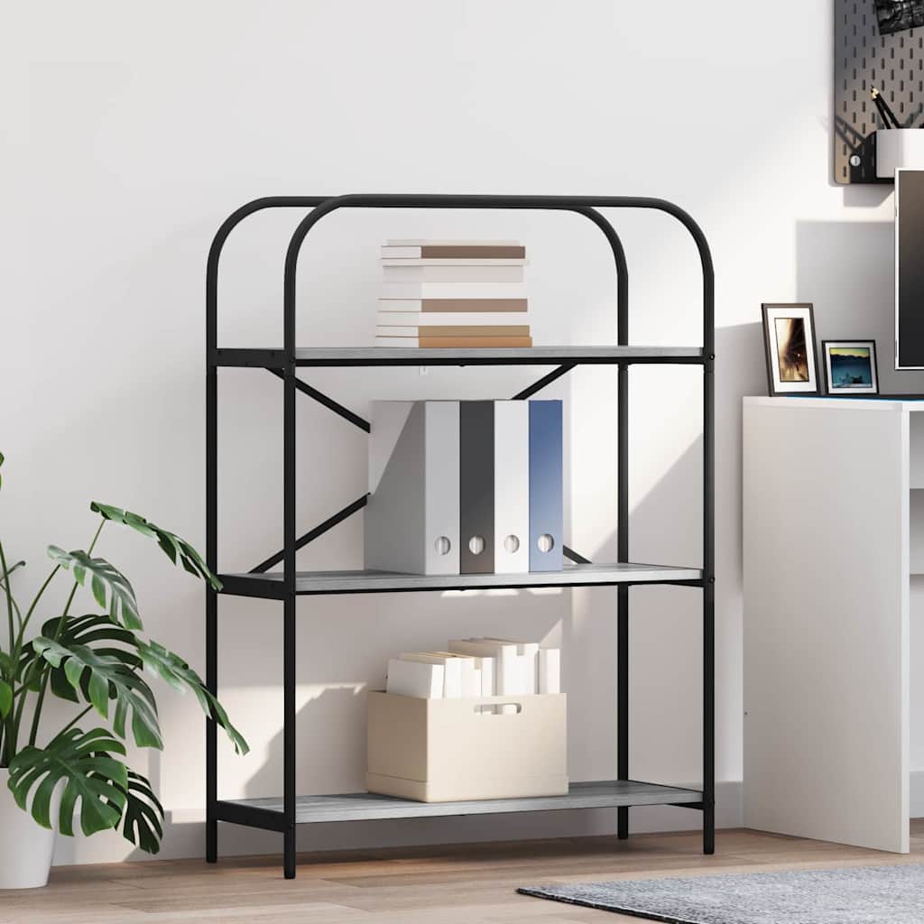 Kirjahylly Harmaa sonoma 80 x 30 x 109 cm Tekninen puu