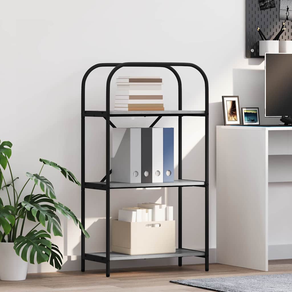 Kirjahylly Harmaa sonoma 60 x 30 x 109 cm Tekninen puu