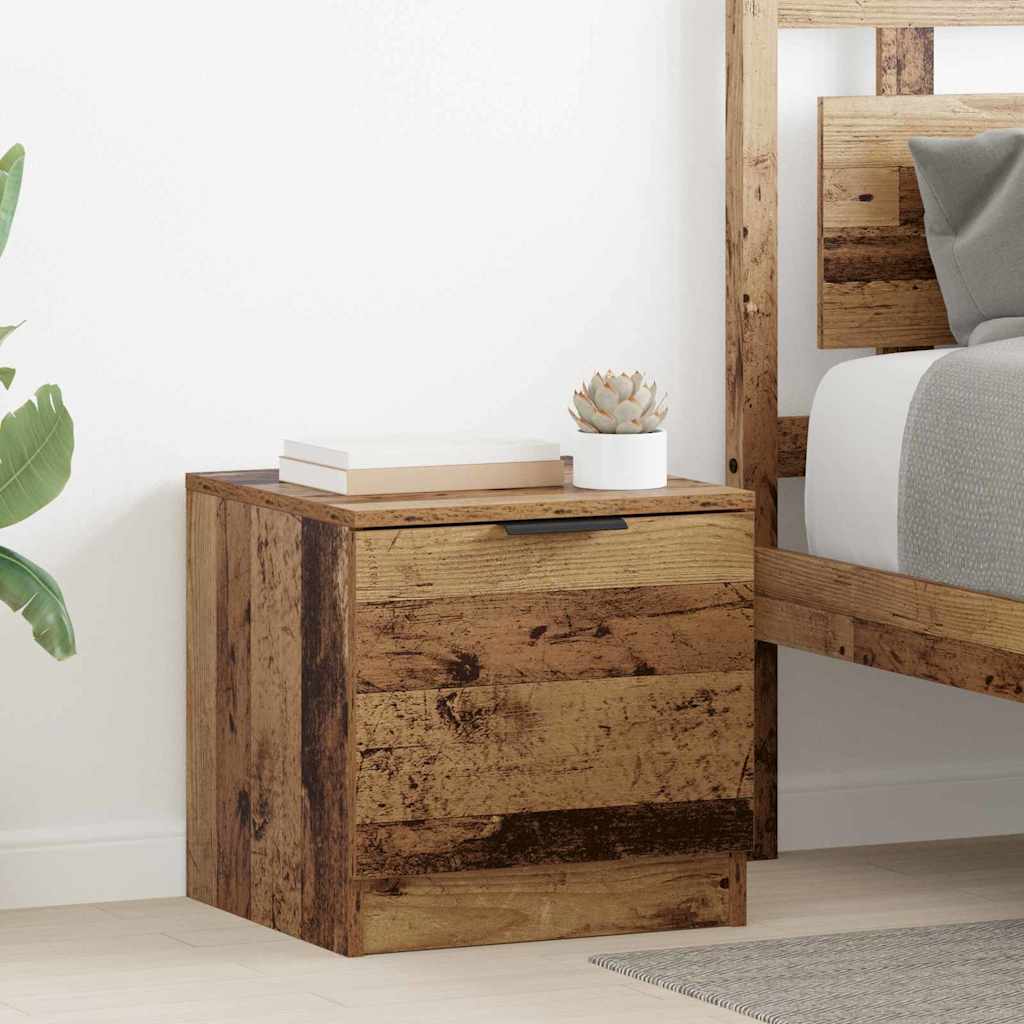 Sängynkaappi 2 pcs Vanha puu 40 x 39 x 40 cm Tekninen puu